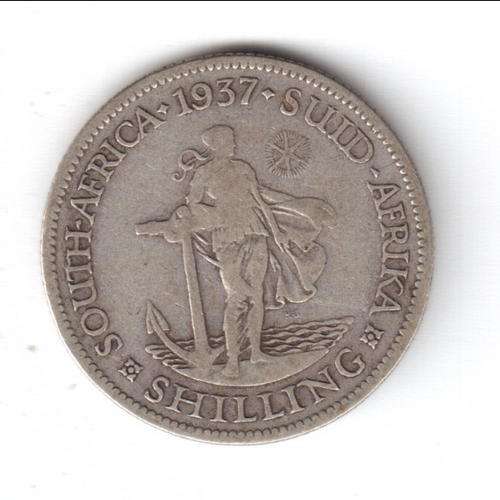 1937 SAU one shilling - CRAZY WEDNESDAY