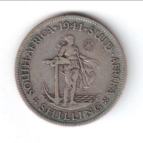 1941 SAU one shilling - CRAZY WEDNESDAY