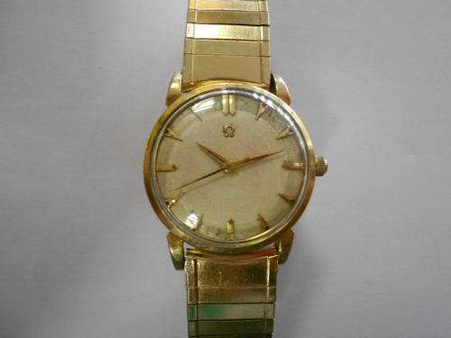 Omega Gold Plated Automatic mens wristwatch with calibre 354 bumper movement, just been serviced