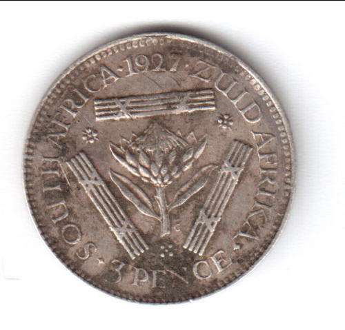 1927 SAU 3 pence CRAZY WEDNESDAY