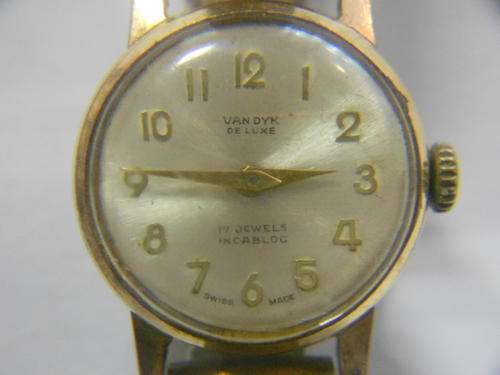 Van dyk de Luxe ladies manual wind wristwatch, working - as per scan
