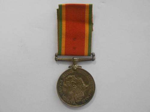 WWII African Service medal issued to ACF 103204 W.G. Grundwell - CRAZY WEDNESDAY