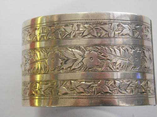 Antique Sterling Silver bangle - as per scan