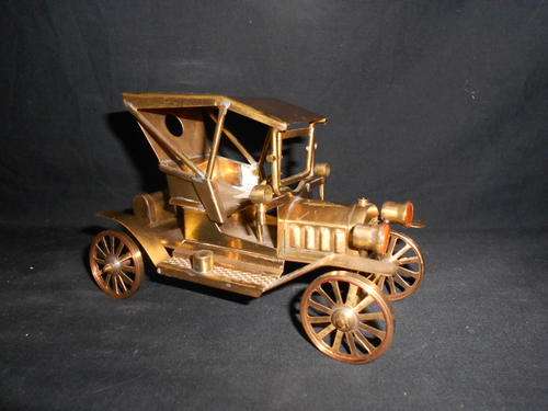 Brass car made by bonvallet,chile - as per scan