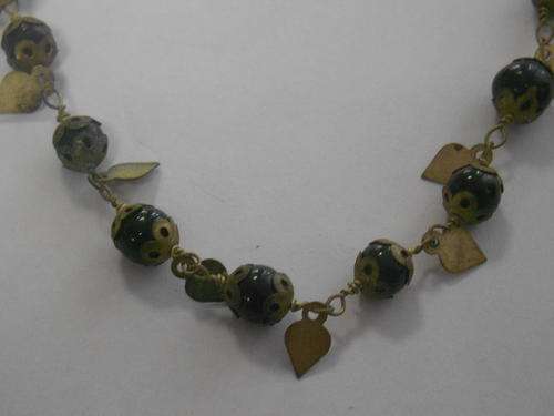 Vintage Rosary necklace with black beads @ CRAZY R1 start