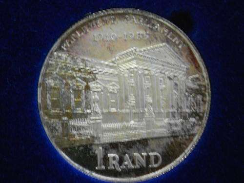 1985 Silver protea R1, Parliament 1910-1985 - as per scan