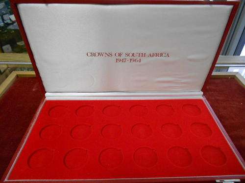 Crown of South Africa 1947-1964 coin case, no coins included - as per scan