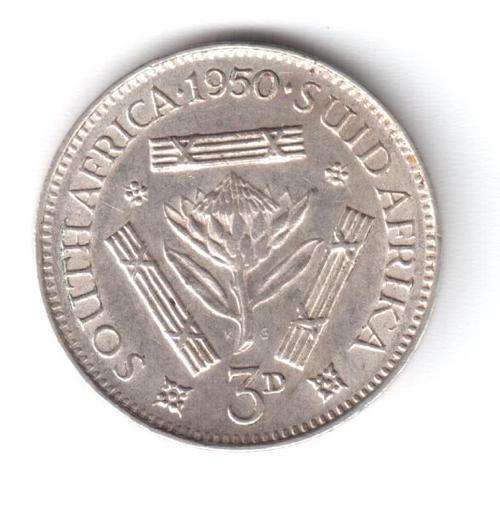 1950 SAU 3d tickey in EF condition -CRAZY WEDNESDAY