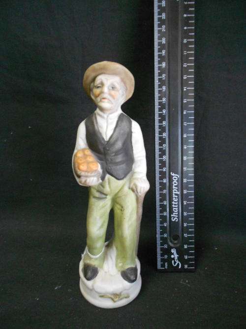 Vintage porcelain figurine of old man -CRAZY WEDNESDAY