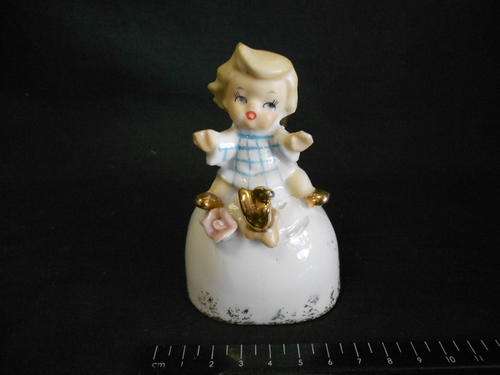 Porcelain bell with little girl on it - as per scan