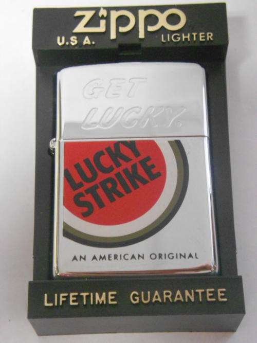 Lucky Strike ZIPPO in Zippo case - as per scan