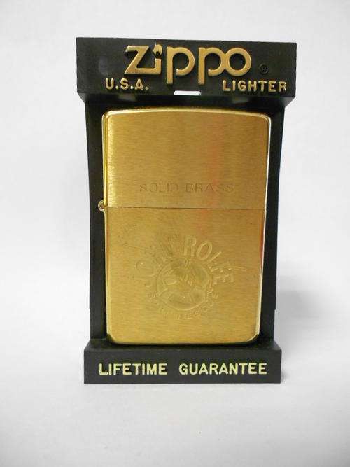 John Rolfe Surf Rescue ZIPPO, solid brass in Zippo case - as per scan