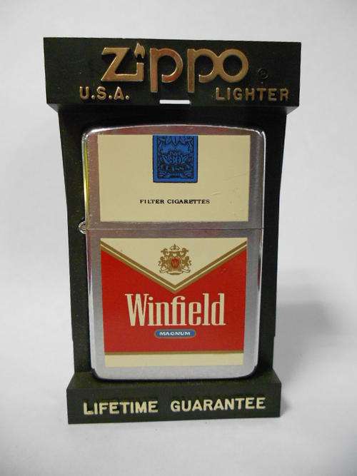 Winfield Cigarettes ZIPPO in Zippo case - as per scan