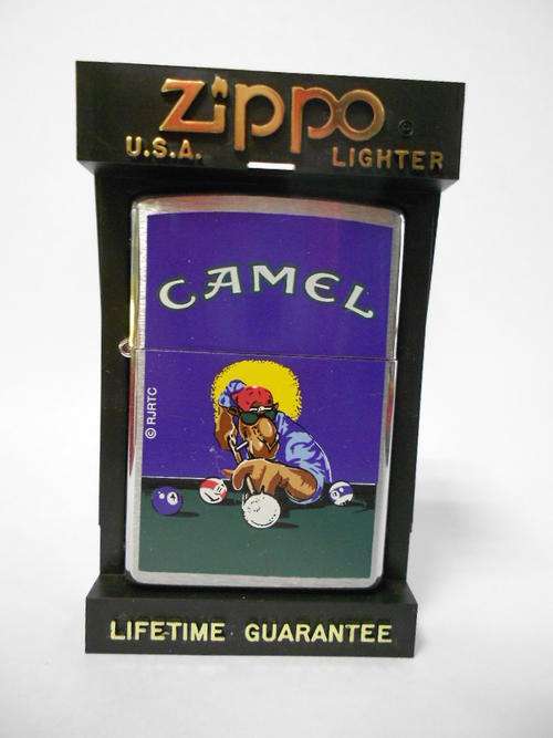 Camel Billiards ZIPPO in Zippo case - as per scan