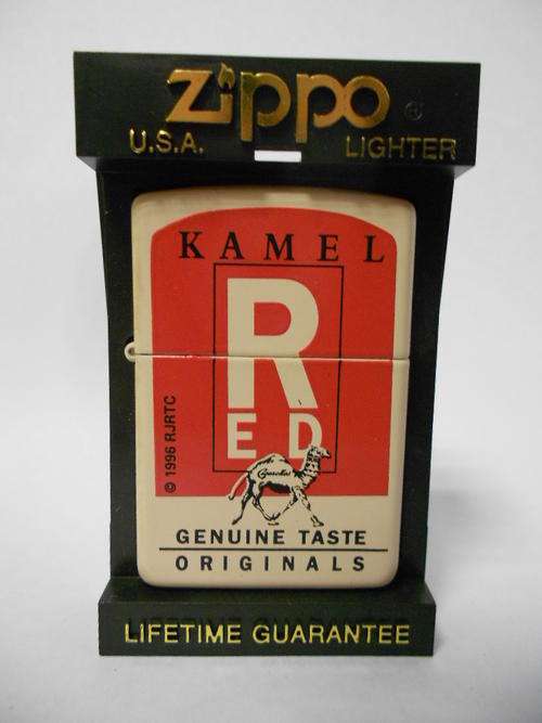 Kamel RED ( Camel ) cigarettes ZIPPO with sealed lid in Zippo case - as per scan