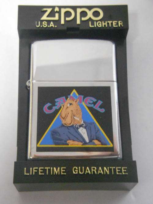 Camel high polished ZIPPO in Zippo case - as per scan