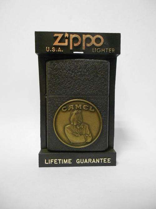 Camel Frosted black ZIPPO in zippo case - as per scan