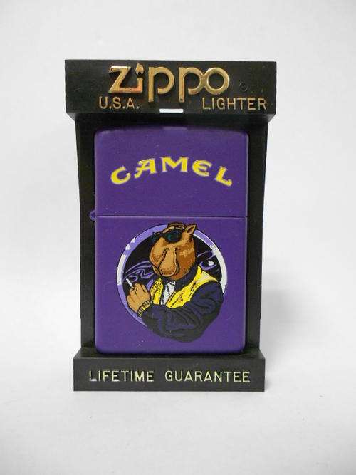 Camel ZIPPO, Matte purple colour in Zippo case - as per scan