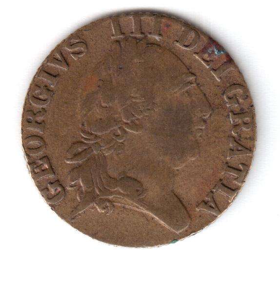 1790 George III gambling token - as per scan