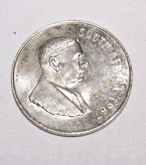 1967 SILVER R1 COIN ENGLISH UNC @@@ CRAZY R1 STA7T