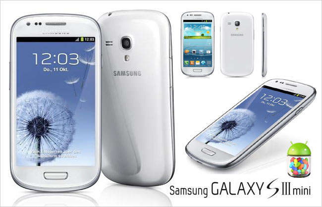 samsung s3 mini - white- broken lcd