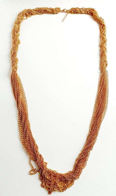High Fashion Chunky Rose Gold Plated Ladies Necklace Jewelry