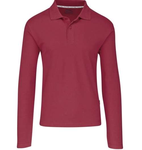 Size 4XL Mens High quality Legacy Long Sleeve Golf Shirt - RED (XXXXL)