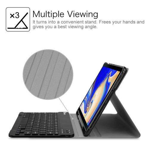 Fintie Keyboard Case for Samsung Galaxy Tab S4 10.5 2018 Model SM-T830/T835/T837, Slim Shell Lightwe