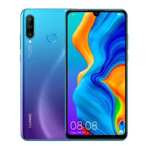 HUAWEI P30 LITE 128GB, 4GB RAM 6.15" DISPLAY, AI TRIPLE CAMERA, DUAL SIM PEACOCK BLUE