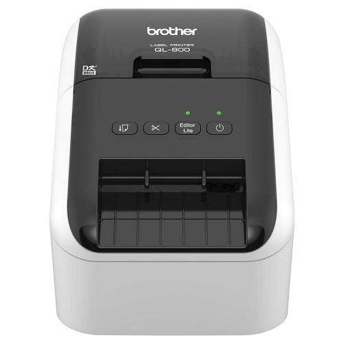 Brother QL-800 High-Speed Professional Label Printer, Black & Red Printing Available