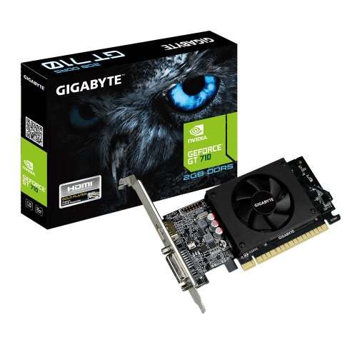 PCI Express Graphics Card GT710 GV-N710D5-2GL 2 GB GDDR5 Nvidia Geforce GIGABYTE - Black