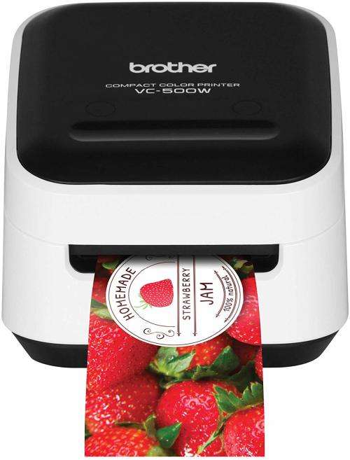 Brother VC-500W Versatile Compact Color Label and Photo Printer with Wireless Networking