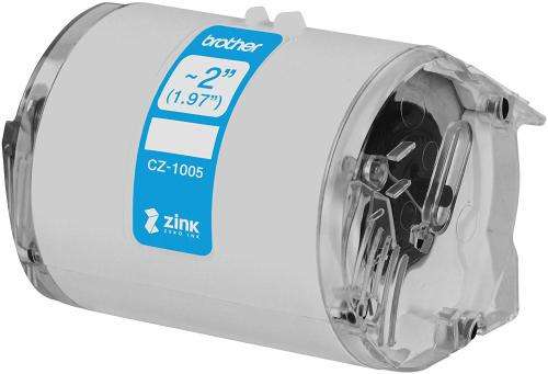 Brother Genuine CZ-1005 Continuous Length ~ 2 (1.97) 50 mm Wide x 16.4 ft. (5 m) Long Label roll