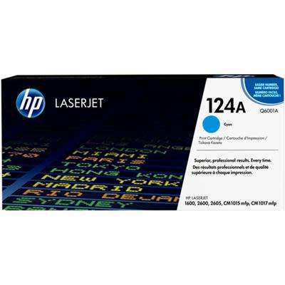 HP 124A Cyan Original LaserJet Toner Cartridge with ColourSphere Toner