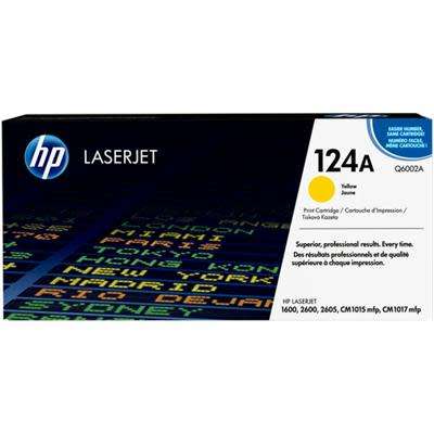HP # 124A LASERJET 2600/2605/1600 YELLOW PRINT CARTRIDGE.