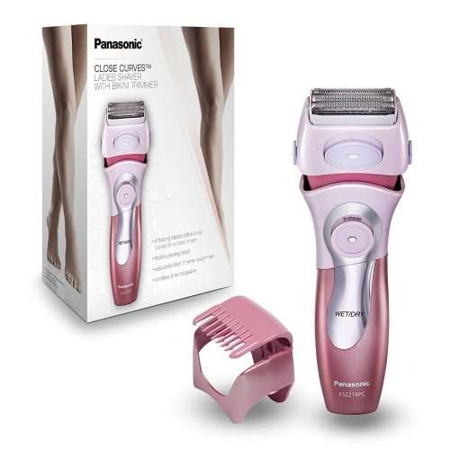 Panasonic Electric Shaver for Women, Cordless 4 Blade Razor, Close Curves, Bikini Attachment,