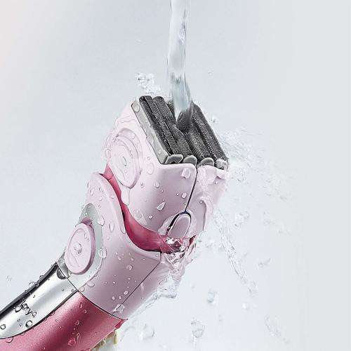 Panasonic Electric Shaver for Women, Cordless 4 Blade Razor, Close Curves, Bikini Attachment,