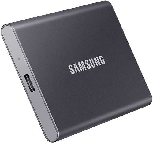 Samsung T7 Portable SSD - 1 TB - USB 3.2 Gen.2 External SSD Titanium Grey