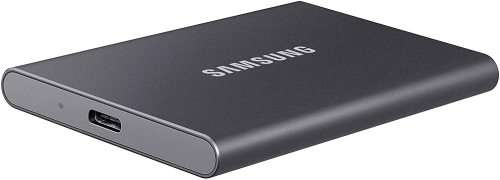 Samsung T7 Portable SSD - 1 TB - USB 3.2 Gen.2 External SSD Titanium Grey