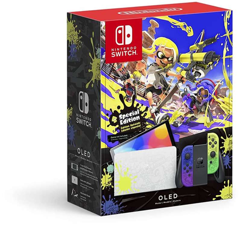 Nintendo Switch Console Oled Splatoon 3 Model