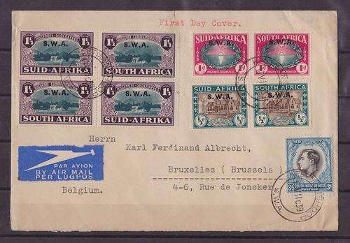 17 July 1939 FDC SWA CV R450+