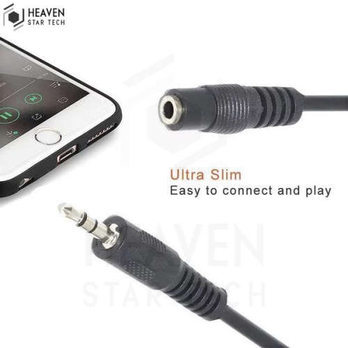 Aux 5M Audio Jack Extension Cable - Male To Female | Heaven Star Tech®