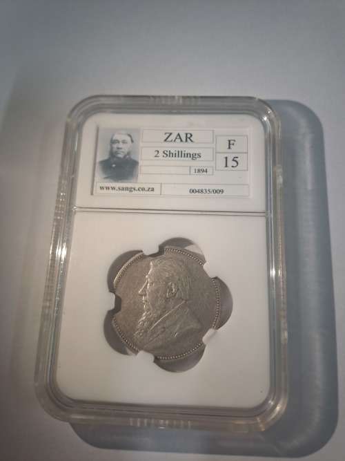 ZAR Bargain Buy Very Rare 1894 2  Shilling Paul Kruger