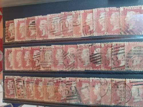 GB 35 Penny Reds - different plate numbers