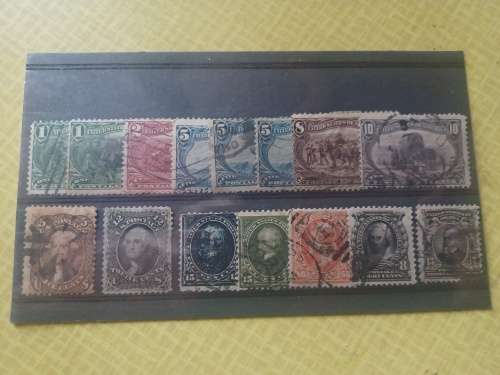 US some used 1898 Trans-Mississippi Exposition plus few early definitives - reasonable values here