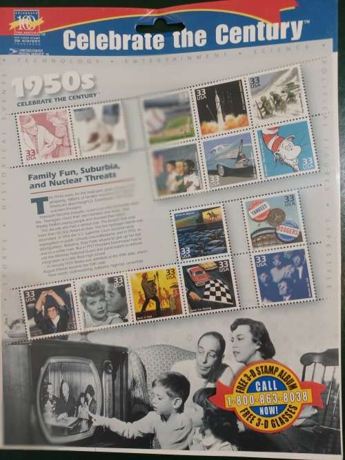 US Celebrate the Century Series - 7 of 10 from 1900s to 1960s