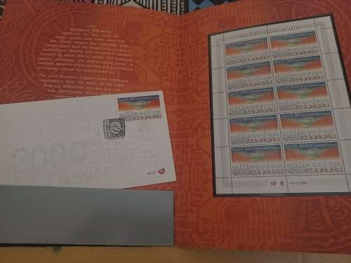 SA Millennium Folder, with FDC & Mini-sheet