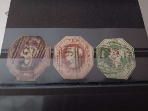 GREAT BRITAIN - QV Embossed Issues 1847-54 cut to shape