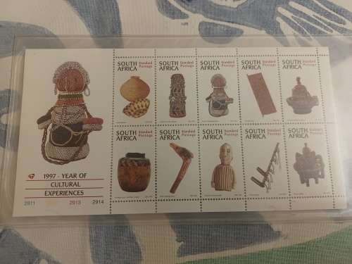SOUTH AFRICA - 1997 YEAR OF CULTURAL EXPERIENCES Mint Mini-sheet