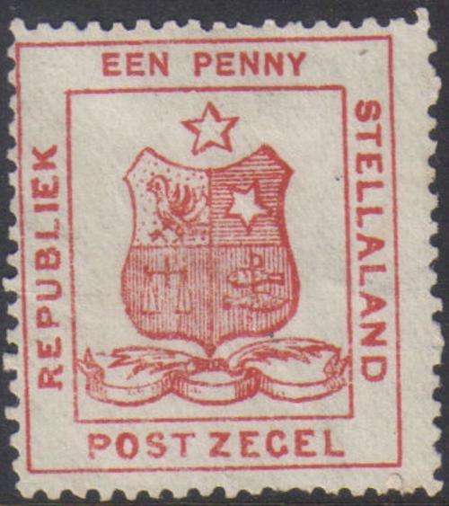 STELLALAND - SG1 : 1d Red Unused No gum GENUINE STAMP CV R2500